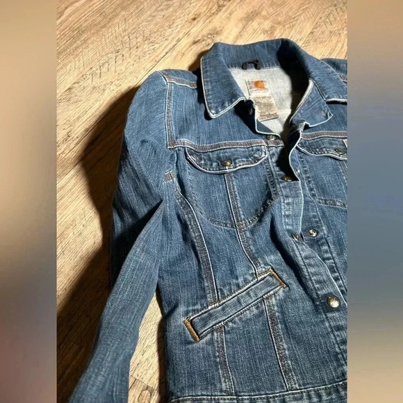 Carhartt Woman's Denim Jean Jacket - Picture 3 of 11